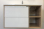 Тумба с раковиной Comforty "Гамбург-90" дуб сонома
