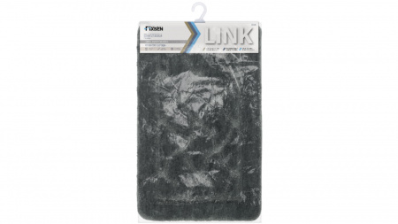 Коврик для ванной Fixsen Link 1-ый,  FX-5002V, графит, 50х80 см.