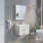 Тумба с раковиной Comforty "Никосия-70П" дуб белый