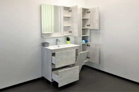 Шкаф-колонна Comforty "Верона-35" дуб белый