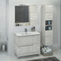Шкаф-колонна Comforty "Верона-35" дуб белый