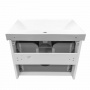 Тумба с раковиной Comforty "Дублин-75" белый глянец