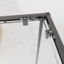 Душевой угол Veconi Evo 300 GR, 1100х900x1950, графит брашинг, прозрачное стекло