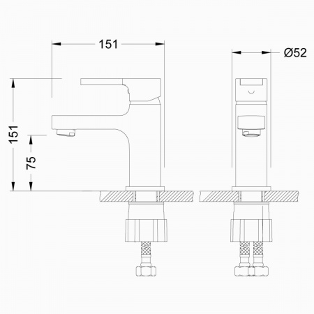 Смеситель Lemark Aura LM0606C для раковины