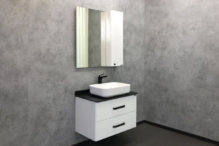 Зеркало-шкаф Comforty "Амстердам-75" белый