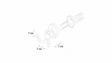 Крючок Улитка Fixsen Europa FX-21805C