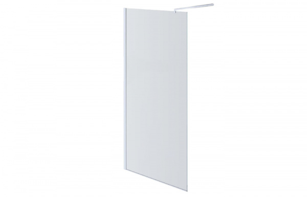 AQ NAR 6310-140 Душевая перегородка Walk in с держателем 1400x2000 профиль хром, стекло прозрачное