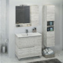 Тумба с раковиной Comforty "Верона-90" дуб белый