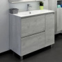 Тумба с раковиной Comforty "Верона-90" дуб белый
