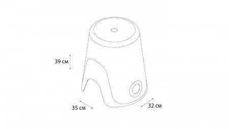 Корзина для белья 2в1 Fixsen Wendy FX-7073-49 фиолетовая