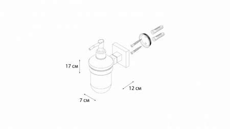 Дозатор жидкого мыла Fixsen Metra FX-11112