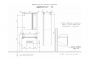 Тумба с раковиной Comforty "Эдинбург-75" бетон светлый с черной столешницей