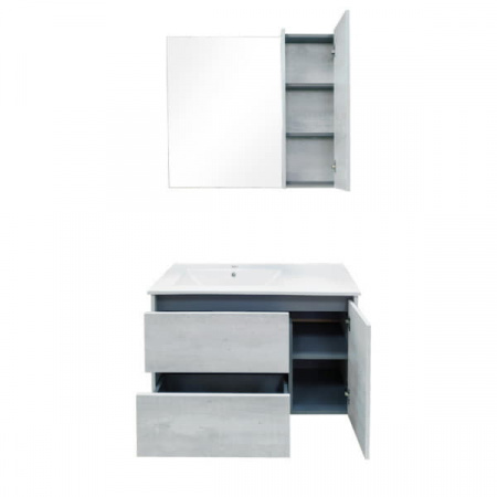 Тумба с раковиной Comforty "Бремен-90" дуб белый