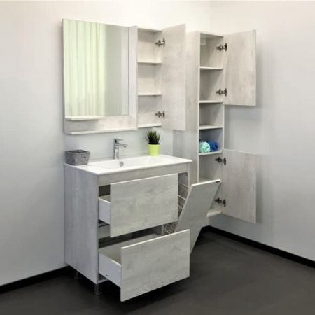 Тумба с раковиной Comforty "Верона-90" дуб белый