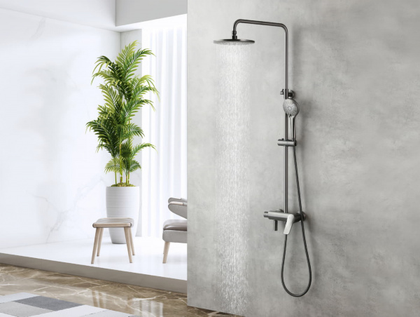Душевая стойка Lemark Bronx LM3762GM для душа