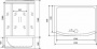 Душевой бокс Timo Standart T-6650 S профиль серебристый матовый, 150x88x220 см