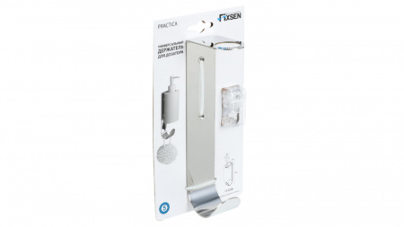 Держатель для дозатора с крючком, хром, Fixsen Practica FX-800B