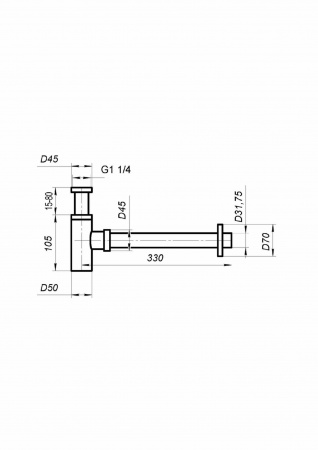 Сифон для раковины BelBagno BB-SMT2-01