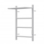 Полотенцесушитель электрический Point PN04846PW П3 400x600 с полкой, диммер справа, белый