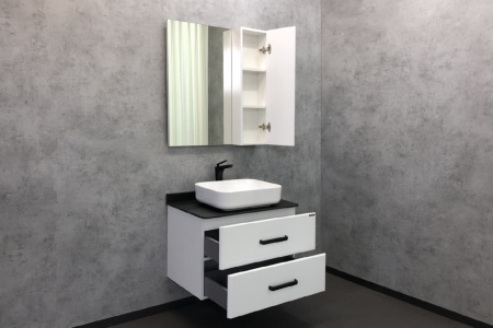 Зеркало-шкаф Comforty "Амстердам-75" белый