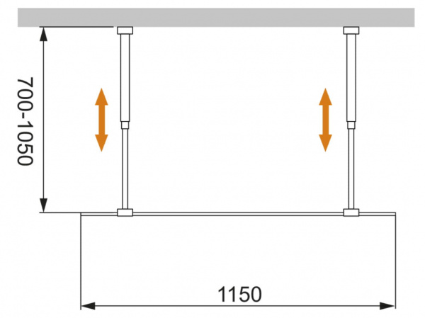 Душевая перегородка Cezares LIBERTA-L-2-115-C-Cr