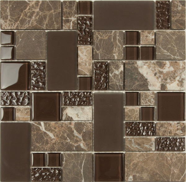 Мозаика стеклянная NS mosaic S-817