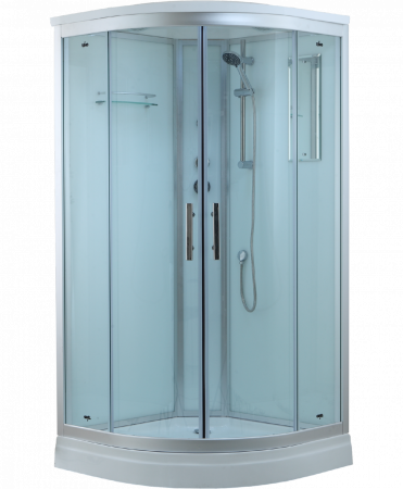 Душевая кабина Timo Standart T-6601 S профиль серебристый матовый, 100x100x220 см