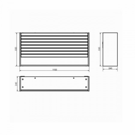 Шкаф подвесной Comforty "Клеон-120" белый/дуб дымчатый