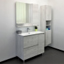 Тумба с раковиной Comforty "Верона-90" дуб белый