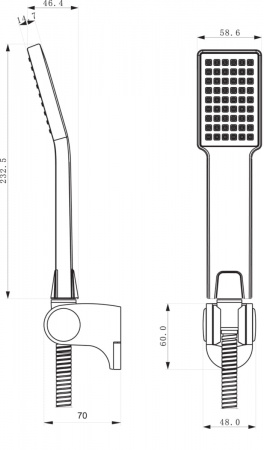 Комплект аксессуаров Lemark LM0802C для душа