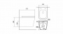 SET AQUATEK ЛИБРА N KDI15(рама AQUATEK Standard INS-0000012 с клавишей KDI-0000015 и крепежом KKI-0000002+унитаз ЛИБРА N AQ0530N-00 с тонким сиденьем sc