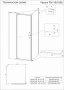 Душевой угол Veconi Rovigo RV-18B, 800x800x2000, черный, стекло прозрачное