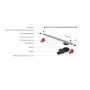 Душевой лоток Berges Super Slim 600 горизонтальный, черный матовый