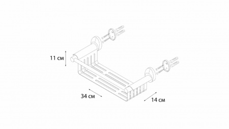 Полка универсальная Fixsen Europa FX-21823