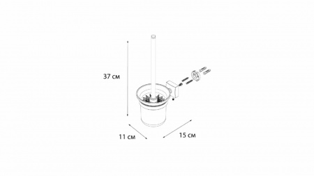 Ерш для туалета Fixsen Kvadro FX-61313