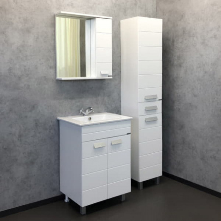 Шкаф-колонна Comforty "Модена М-35" белая матовая