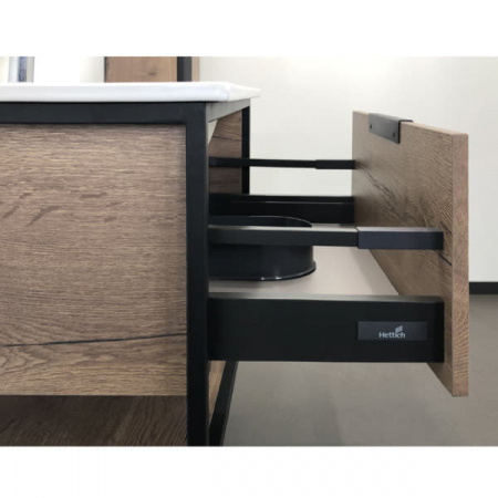 Тумба с раковиной Comforty "Бонн-75" дуб темный
