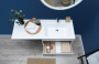 Тумба с раковиной Aquanet Токио 130 R белый (подвесная, 1 ящик)