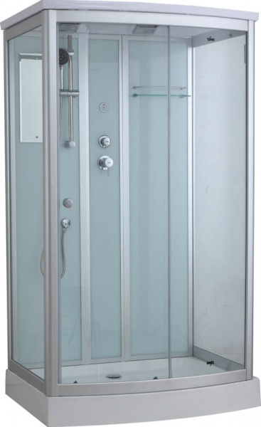 Душевая кабина Timo Standart T-6615 S профиль серебристый матовый, 120x90x220 см
