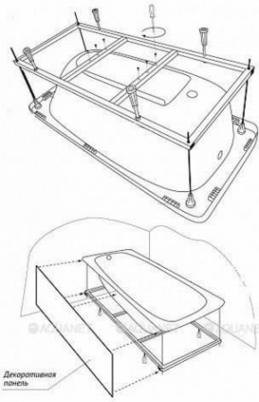 Каркас для акриловой ванны Riho 140х70 2YNVN1016