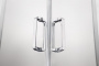 AQ NAA 2142-100 (новый артикул AQ ARI RO10020CH) Душевой уголок 1/4 круга, двери раздвижные 1000x1000x2000, профиль хром, стекло прозрачное