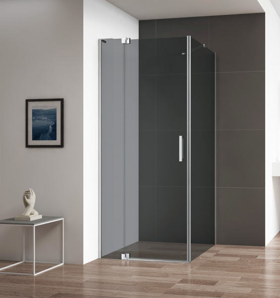 Душевой уголок Cezares SLIDER-AH-1-90-90/100-GRIGIO-Cr