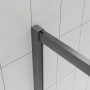 Душевой угол Veconi Evo 300 GR, 1100х900x1950, графит брашинг, прозрачное стекло
