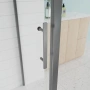 Душевой угол Veconi Evo 100SP GR 1200х1200x1950, графит брашинг, прозрачное стекло