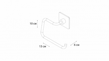 Держатель запасного рулона Fixsen Square FX-93110B