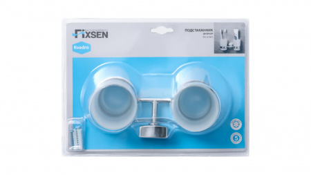 Подстаканник двойной Fixsen Kvadro FX-61307
