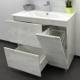 Тумба с раковиной Comforty "Верона-90" дуб белый