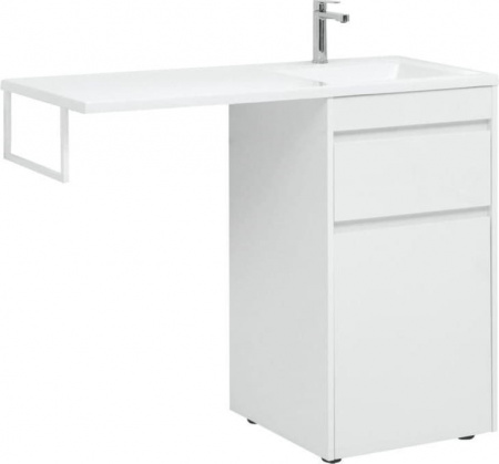 Тумба с раковиной Aquanet Токио 110 R белый (напольная, 1 ящик)