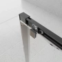 Душевой угол Veconi Evo 100SP GR 1200х1200x1950, графит брашинг, прозрачное стекло