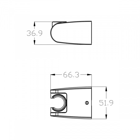 Крепление настенное Lemark LM8083BL поворотное для лейки